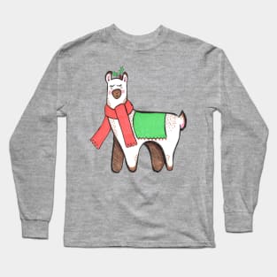 Cute Christmas Llama Long Sleeve T-Shirt